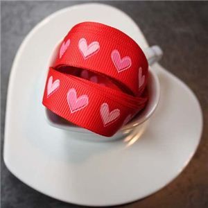 Valentine Ribbon - Single Heart